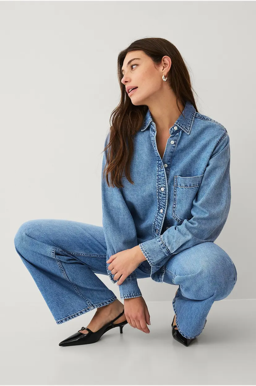 Ellos Collection Denimskjorte - Blå