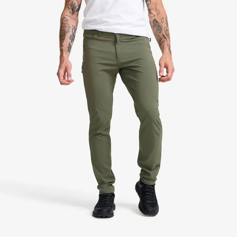 RevolutionRace Root Outdoor Stretch Jeans Herre Kambaba Green