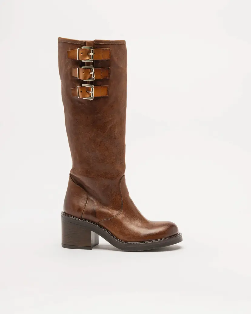 Dropp Dropp LION Camel Knee high boots