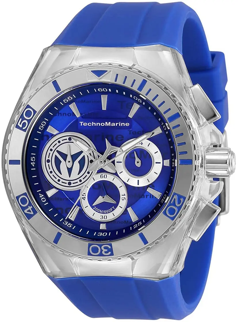 Technomarine Technomarine Herreklokke TM-118121 Blå/Gummi Ø46.65 mm