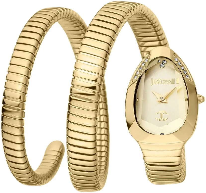 Just Cavalli Just Cavalli Dameklokke JC1L209M0035 Signature Gull/Gulltonet stål