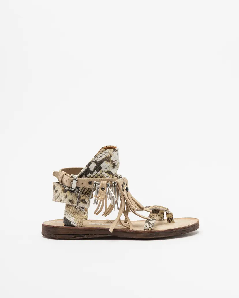A.S.98 A.S.98 A16076 Beige Flat sandals