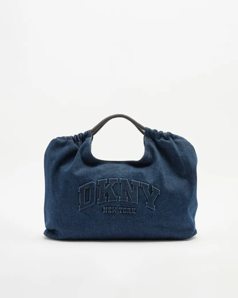 DKNY Dkny Mabel Denim Large Logo Tote Blue Tote bag