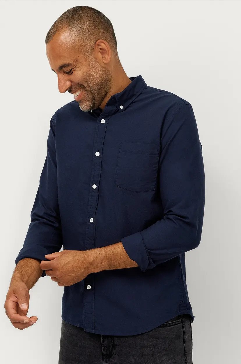 Ellos Collection Skjorte Jake Oxford - Blå