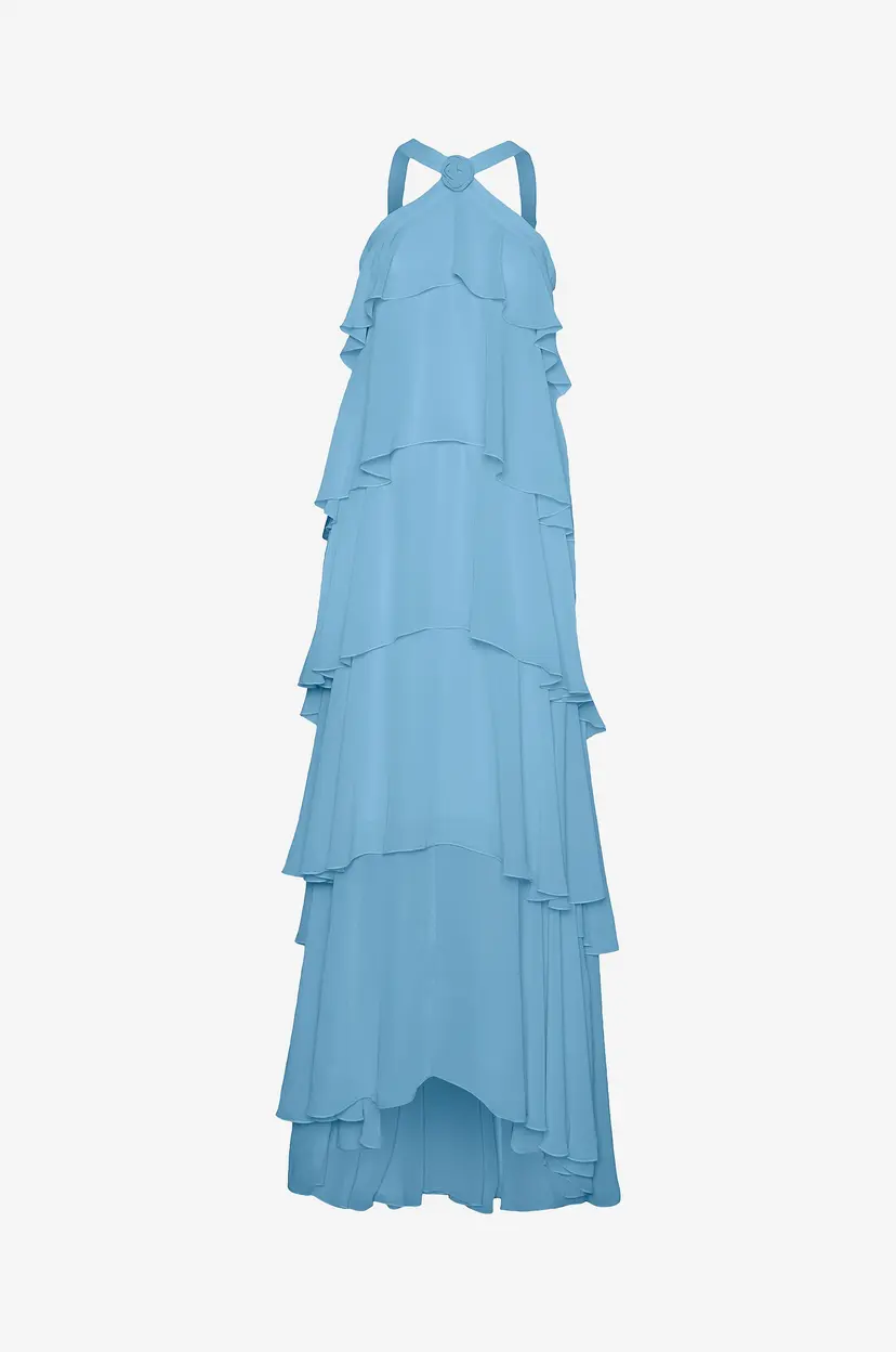 Vero Moda Maxikjole vmFelicia SL Ruffle Maxi Dress - Blå