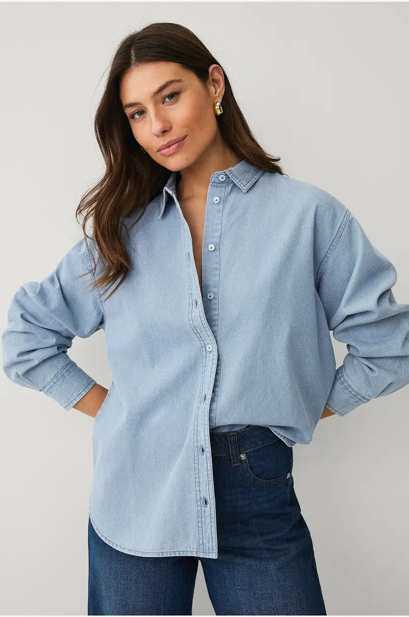Ellos Collection Denimskjorte - Blå