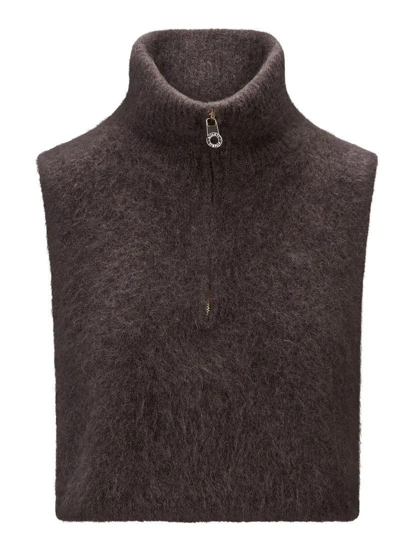 ella&il Belinda Chunky High Neck Dark Brown
