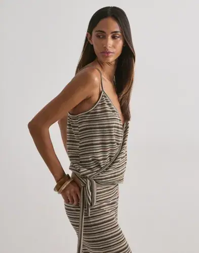 Nelly Nelly - Multi/Mønstrete - Chill Stripe Wrap Top