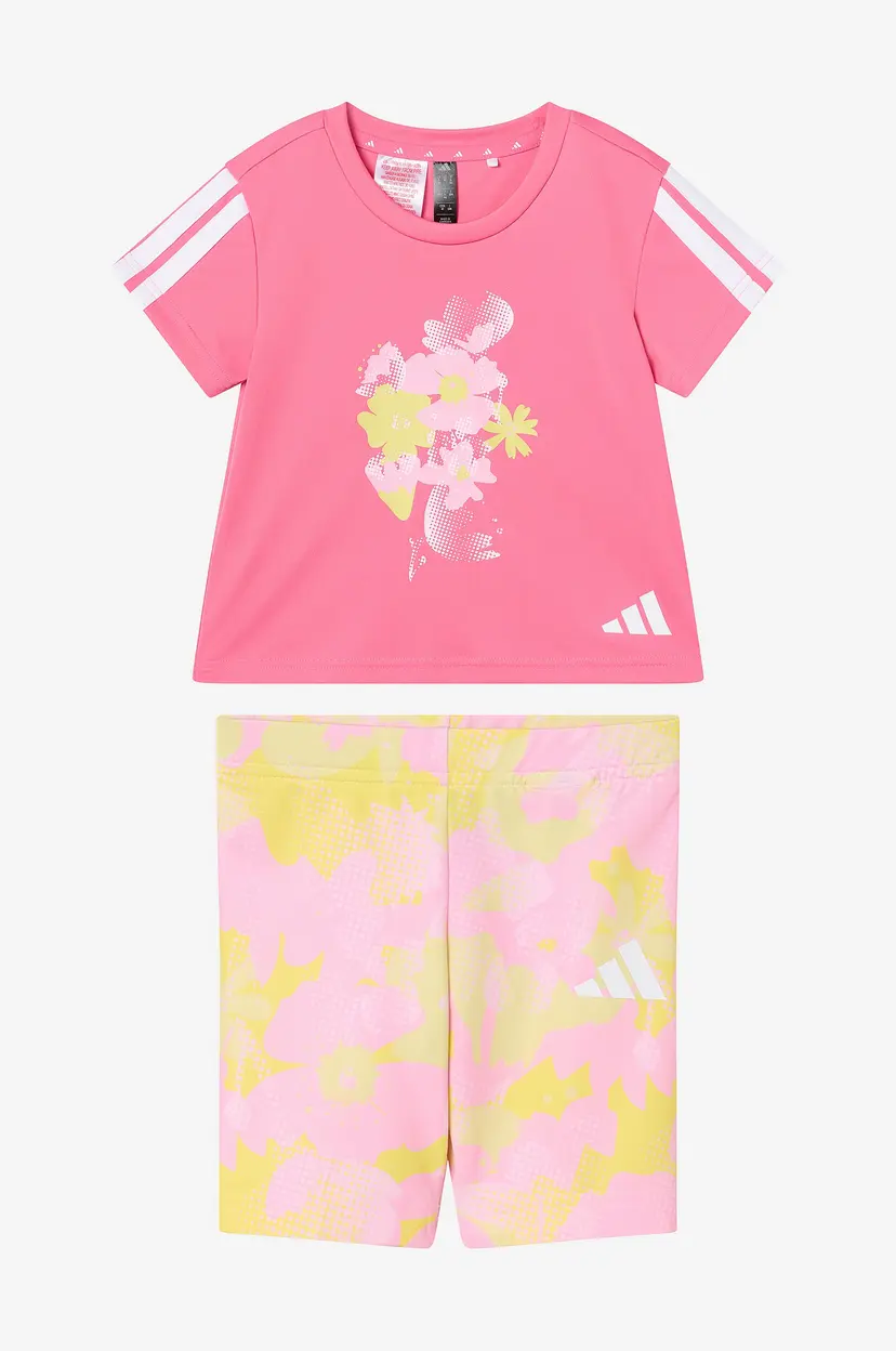 Adidas Sport Performance T-skjorte + shorts LG TR-ES FL SE - Rosa