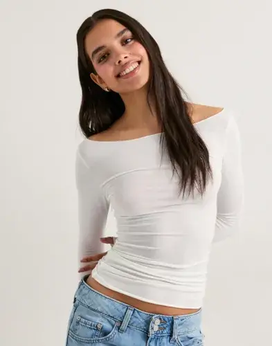 Nelly Nelly - Hvit - Ultra Soft LS Top