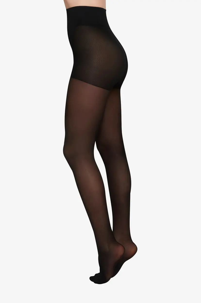 Swedish Stockings Strømpebukse Irma Support Tights 30 den - Svart