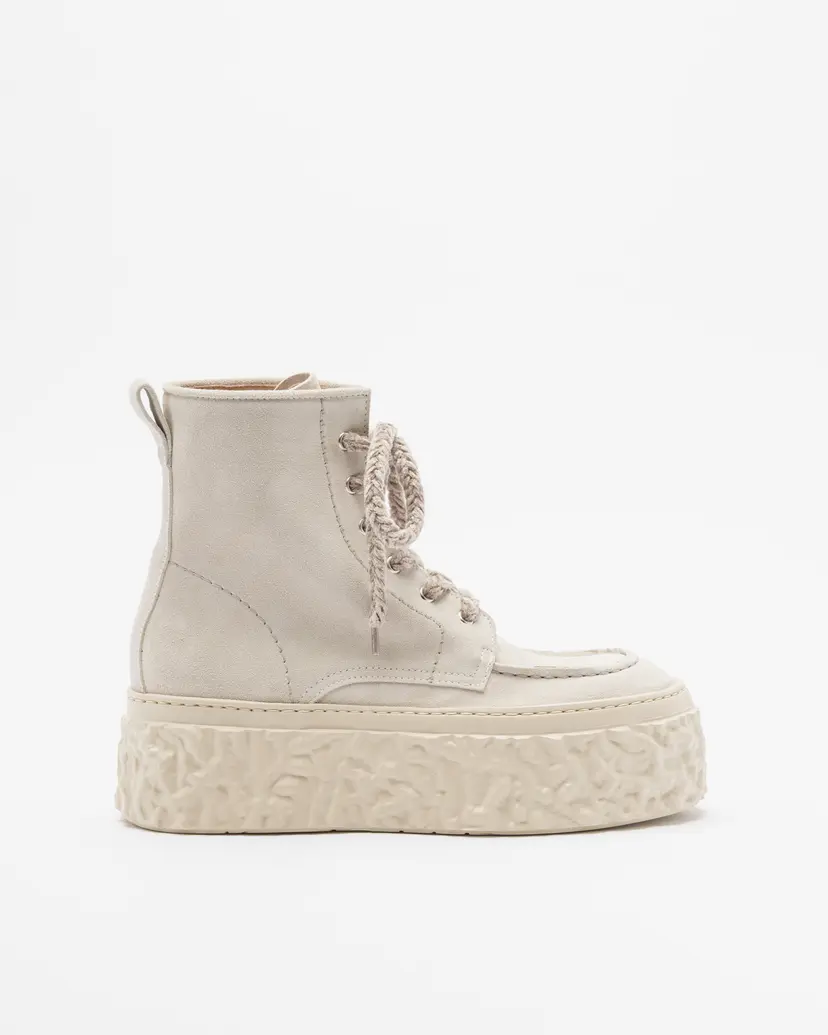 Agl AGL Magma Wing Beige Platform boots