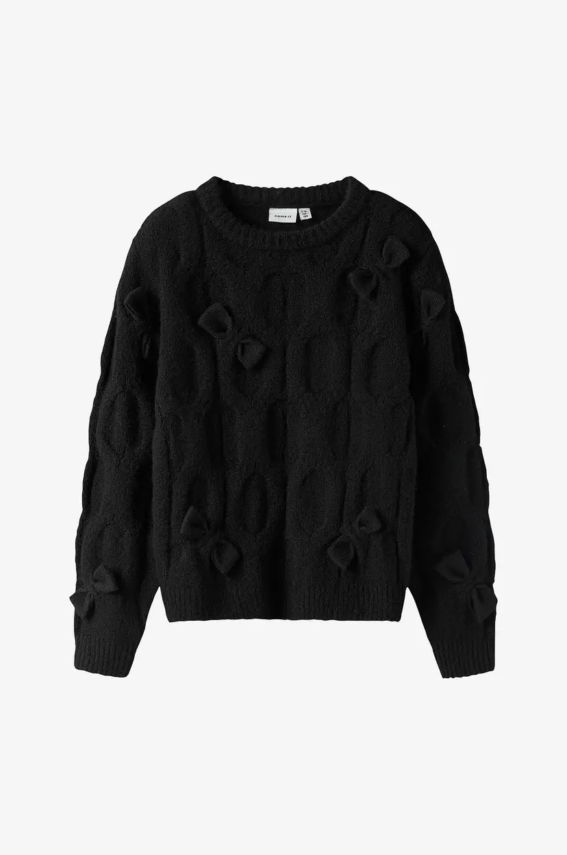 NAME IT Pullover nkfOlivia LS Knit - Svart
