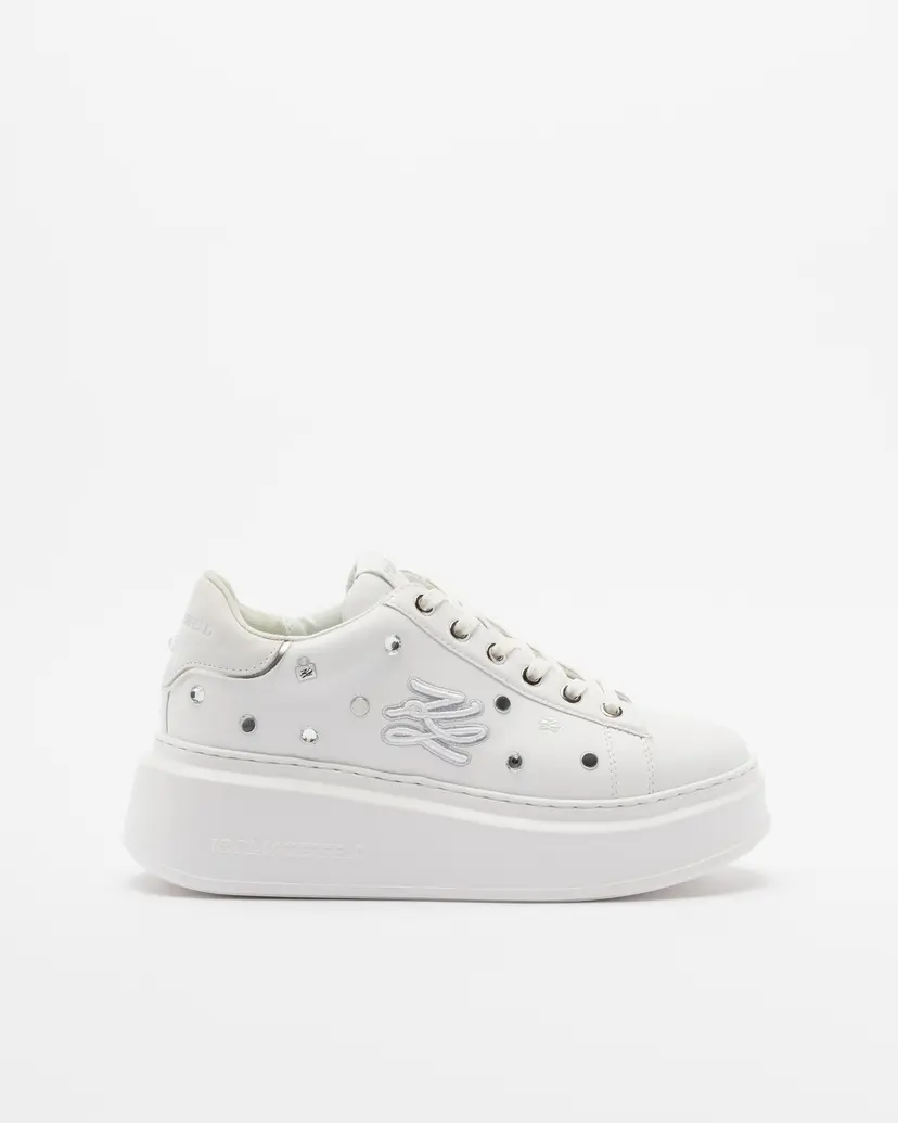 Karl Lagerfeld Karl Lagerfeld AnaKapri Autograph Studs White Platform sneakers