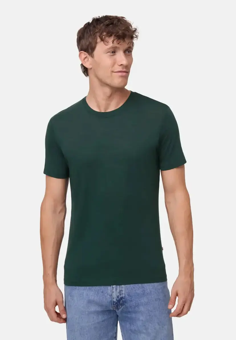 DANISH ENDURANCE DANISH ENDURANCE Mørkegrøn Merino T-SHIRT 2XL