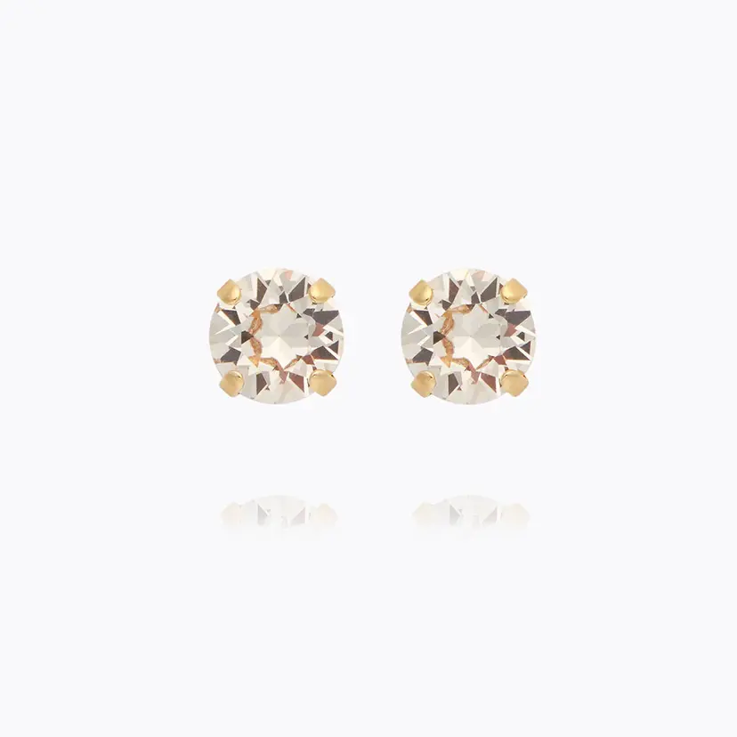 Caroline Svedbom Classic Stud Earrings Gold Silk