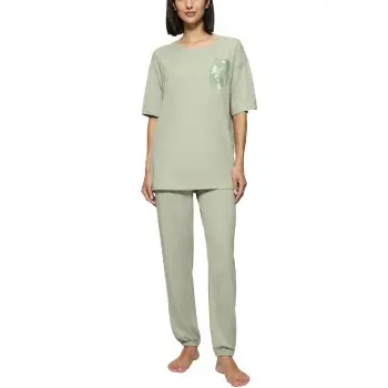 Triumph Triumph Endless Comfort Long Sleeve Pyjama Lysegrønn Dame