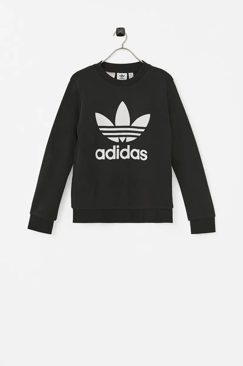 Adidas Originals Sweatshirt Trefoil Crew - Svart