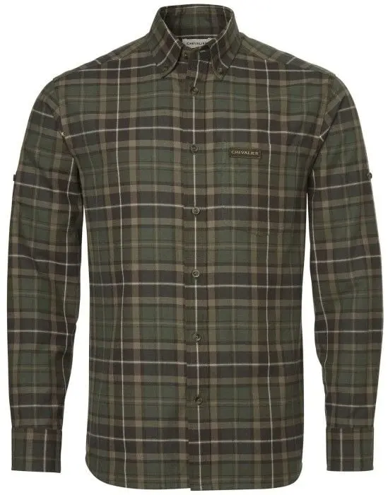 Chevalier Chevalier M's Teal Light Flannel Shirt Hemlock Green Checked