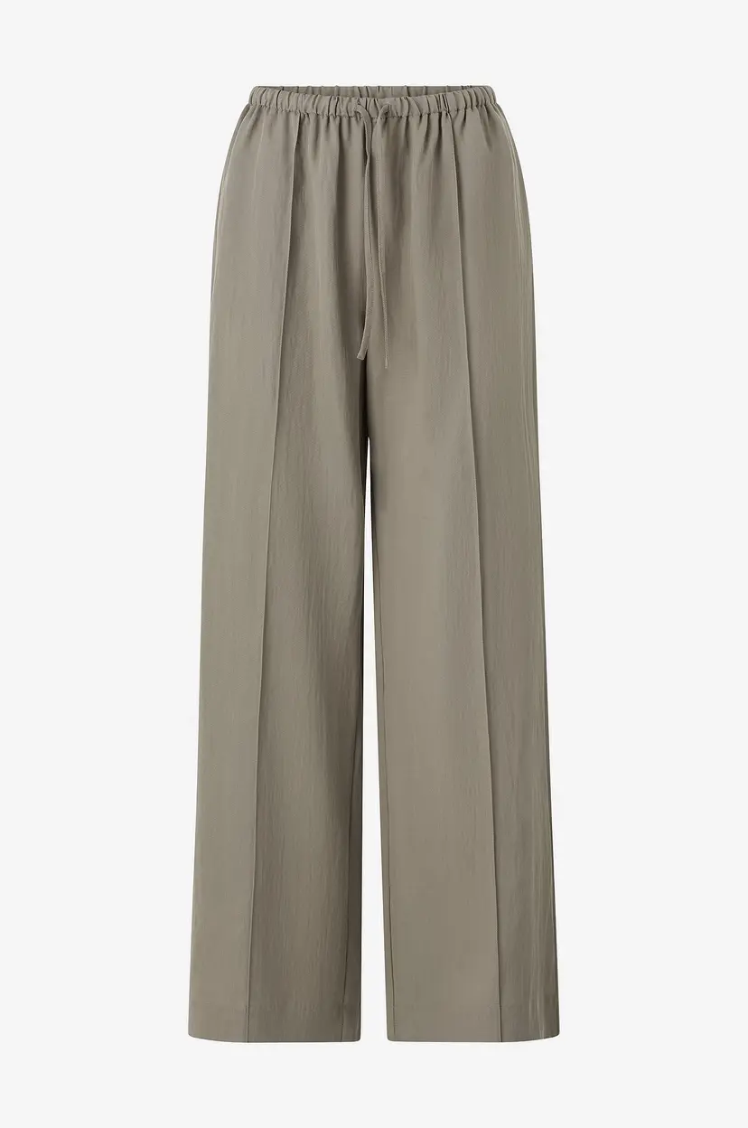 Gina Tricot Bukser Relaxed Wide Trousers - Brun