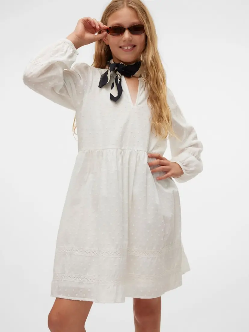 Vero Moda Girl Vero Moda Girl Trine Kjole Hvit (164 /14 år)