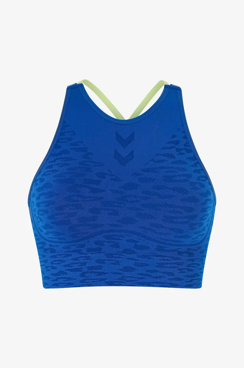 Hummel Sports-BH hmlMT Leo Seamless Sports Bra - Blå