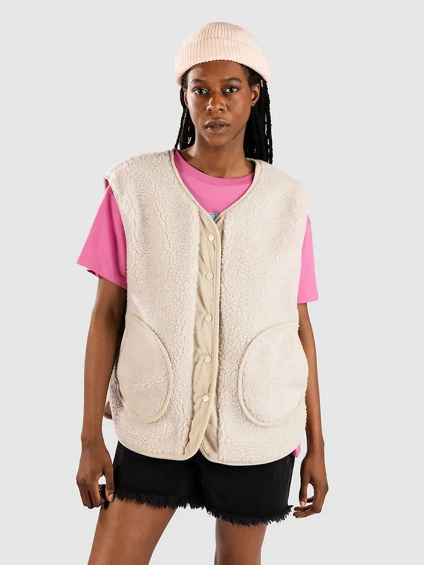 24 Colours 24 Colours 90527 Sherpa Vest hvit