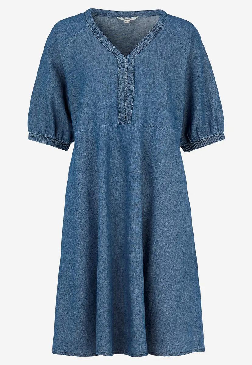 Cellbes of Sweden Kort denimkjole med puffermer