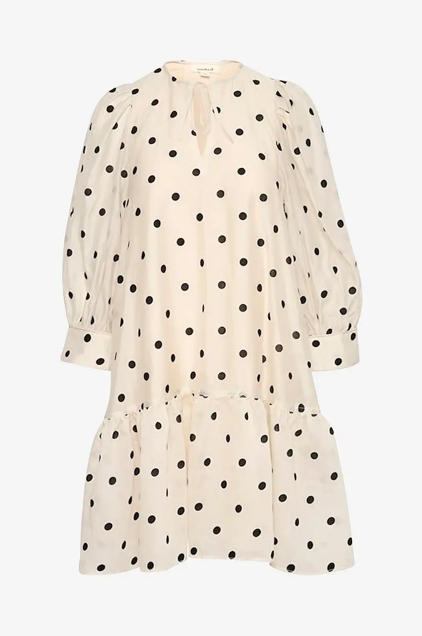 Soaked In Luxury Kjole slZiggie Dress - Beige