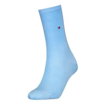 Tommy Hilfiger Tommy Hilfiger Strømper Women Premium Soft Silk Socks Lysblå Str 39/42 Dame