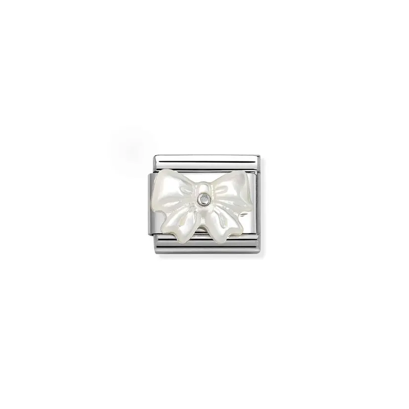Nomination White Mother Of Pearl Bow
