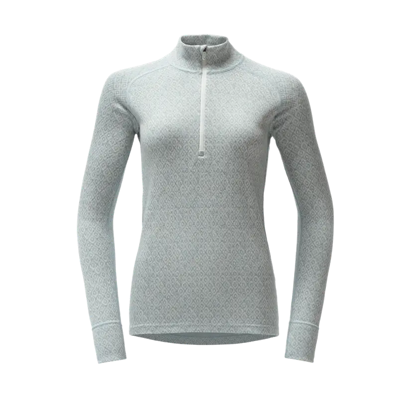 Devold Devold - Signature Silk 230 Zip Dame - Large - Blå