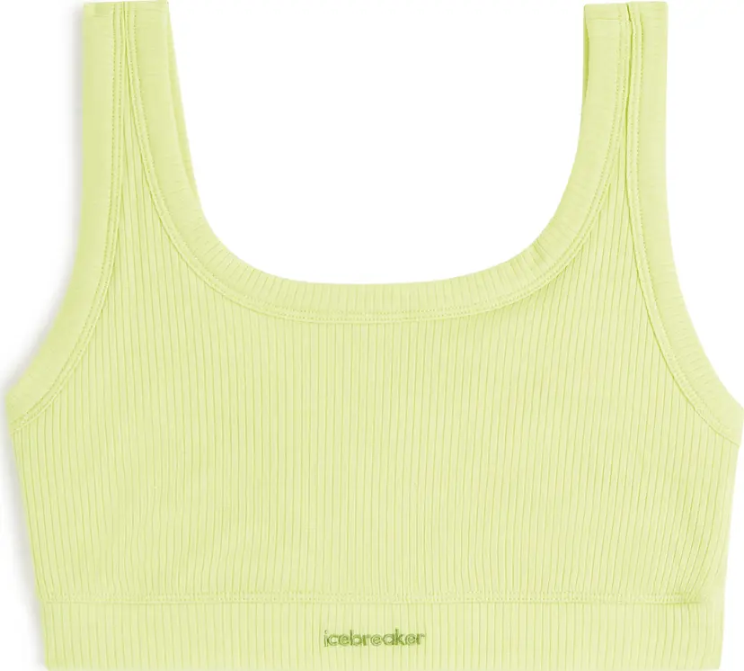 Icebreaker Icebreaker Women's Merino Rib Lotus Bra Citrine