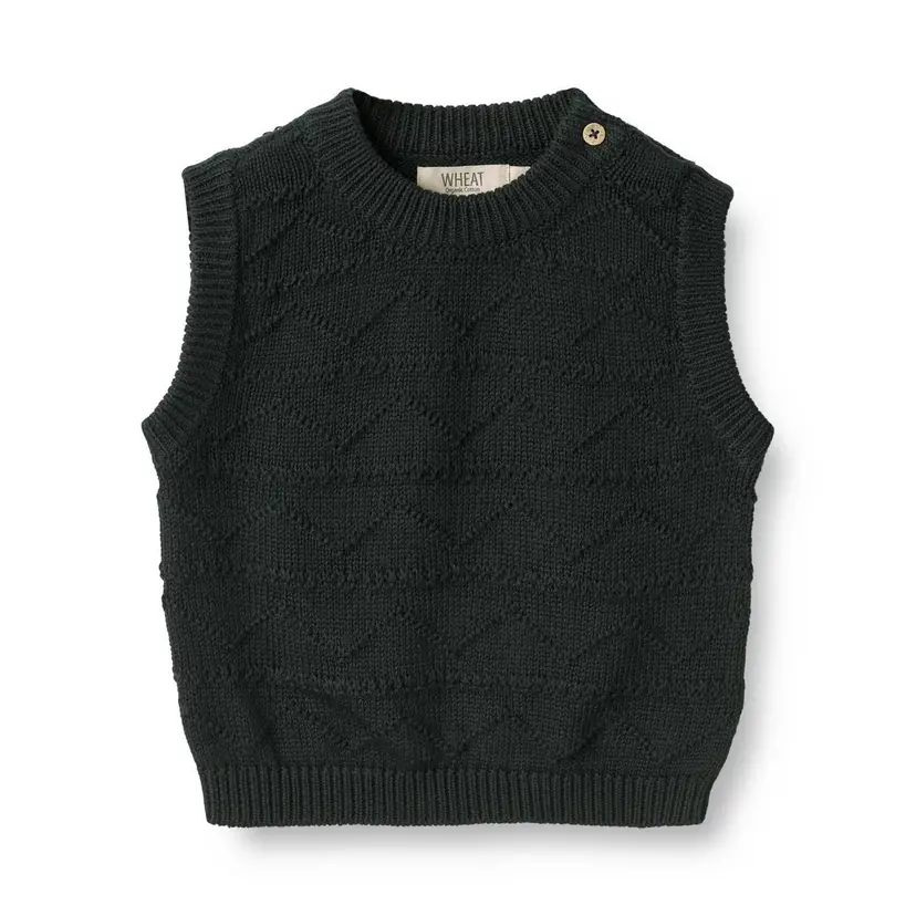 Wheat Wheat Knit Vest Bobby Navy Baby (80 / 1 år)