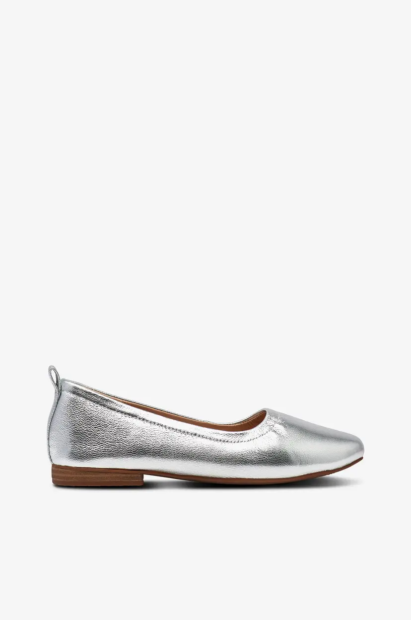 Clarks Ballerinasko Fawna Soft D - Sølv