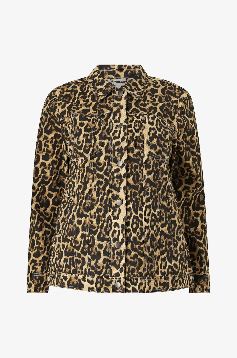 KAFFE Curve Denim jakke kcLeonoma Denim Jacket - Beige