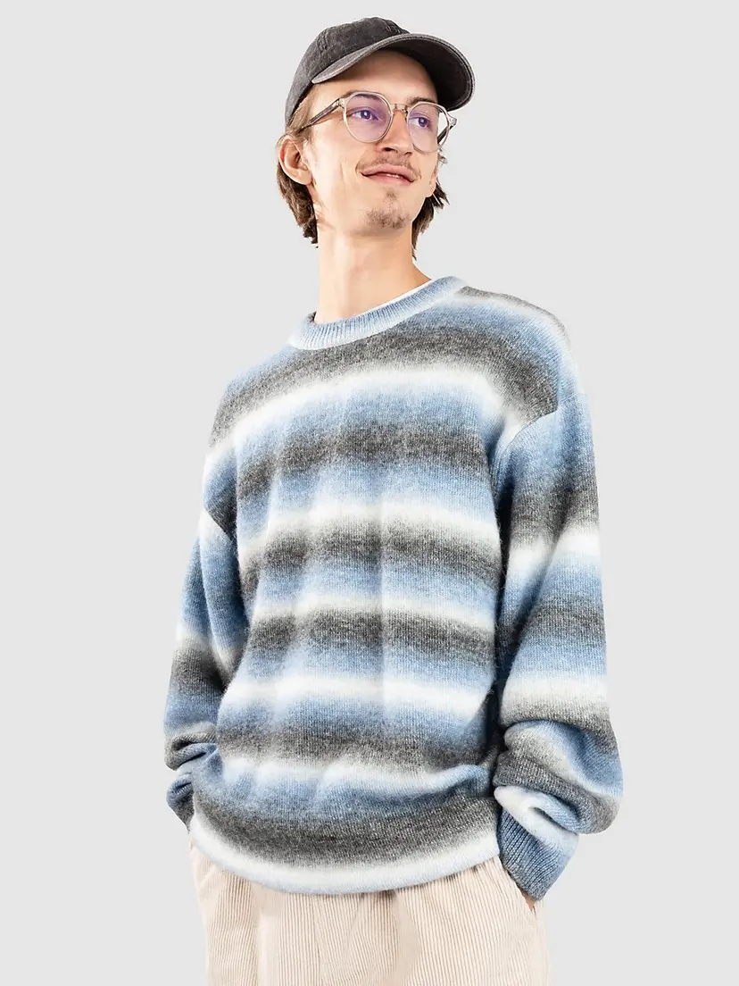 Blue Tomato Blue Tomato Fair Isle Knit Strikket genser blå