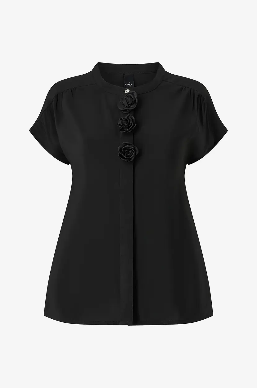 Adia Bluse adFloria - Svart