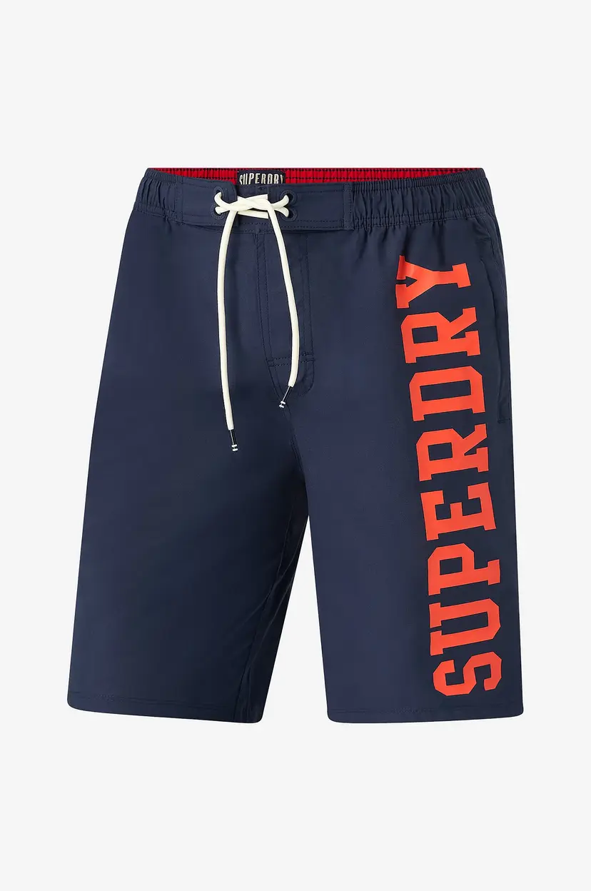 Superdry Badebukse Logo 19 Boardshort - Blå