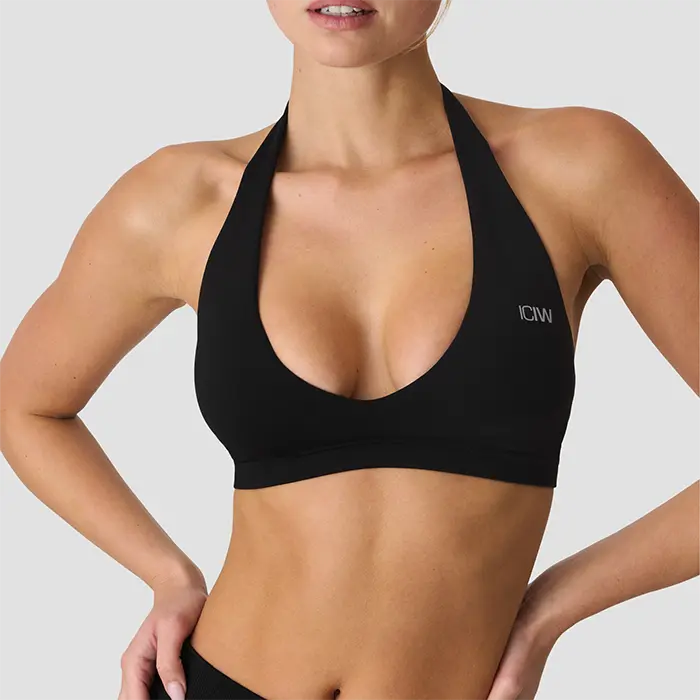ICANIWILL Define Halter Sports-BH Svart