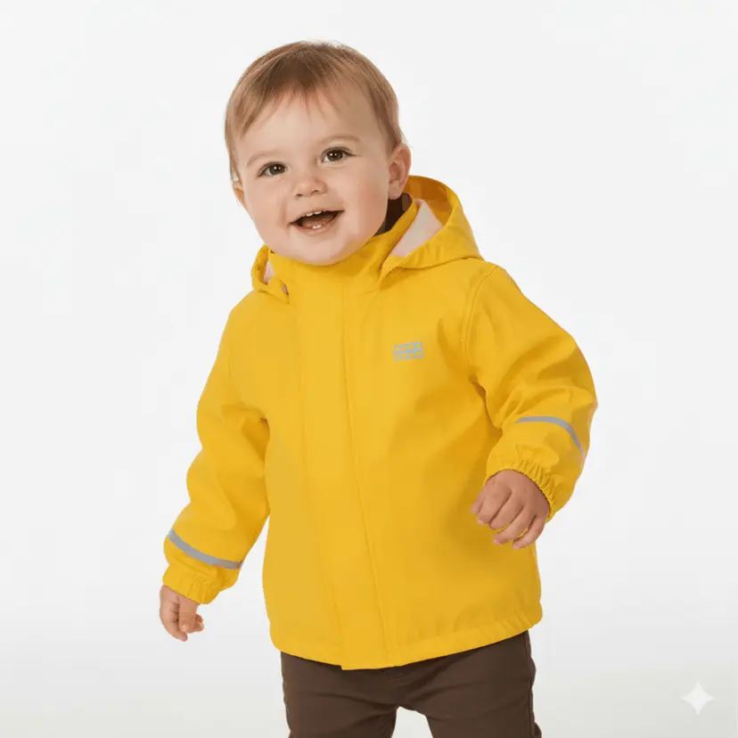 LEGO Kidswear LEGO Kidswear Iconic regnjakke Justice 101, Gul
