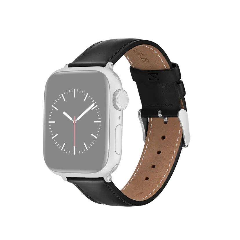 Daniel Wellington Silver Smartwatch Strap Leather | DW
