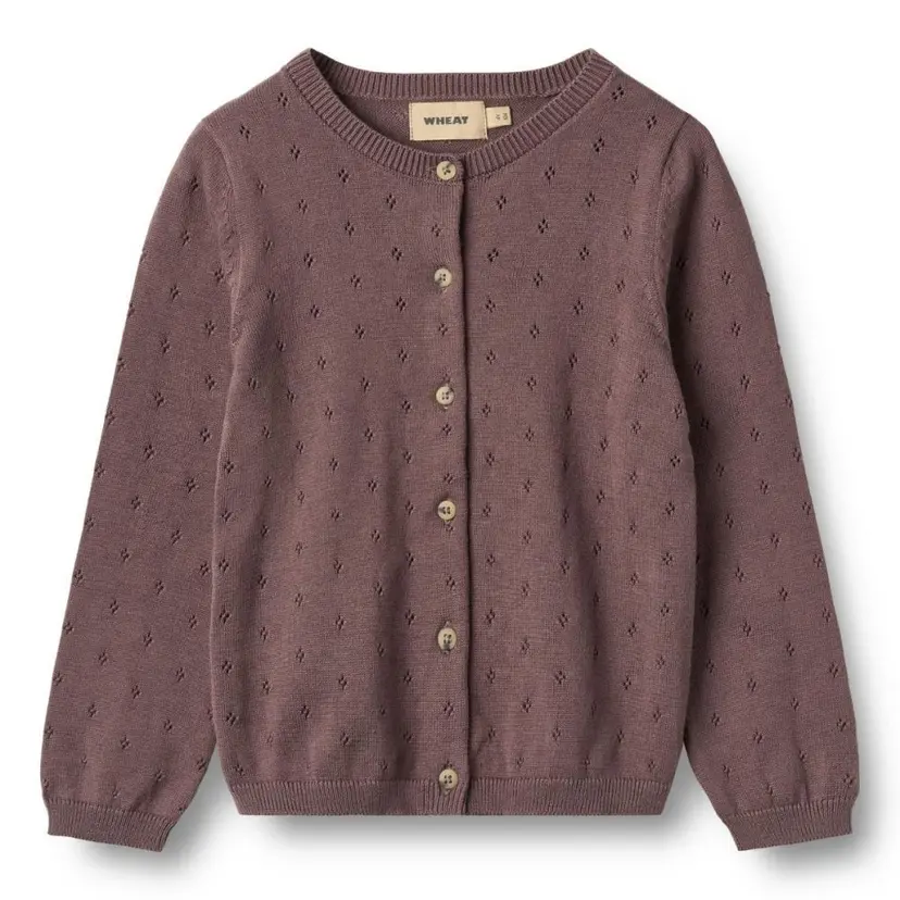 Wheat Wheat - Cardigan Knit Maia Plum