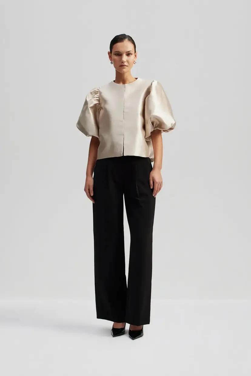 Malina Cleo Blouse Soft Beige - XS