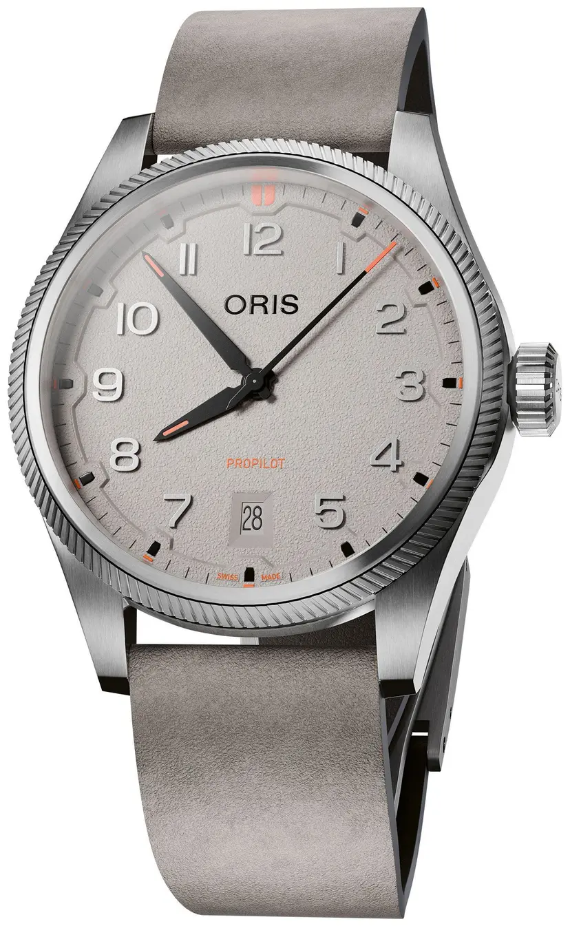 Oris Oris Herreklokke 01 733 7805 4163-07 6 20 15LC Propilot Grå/Lær