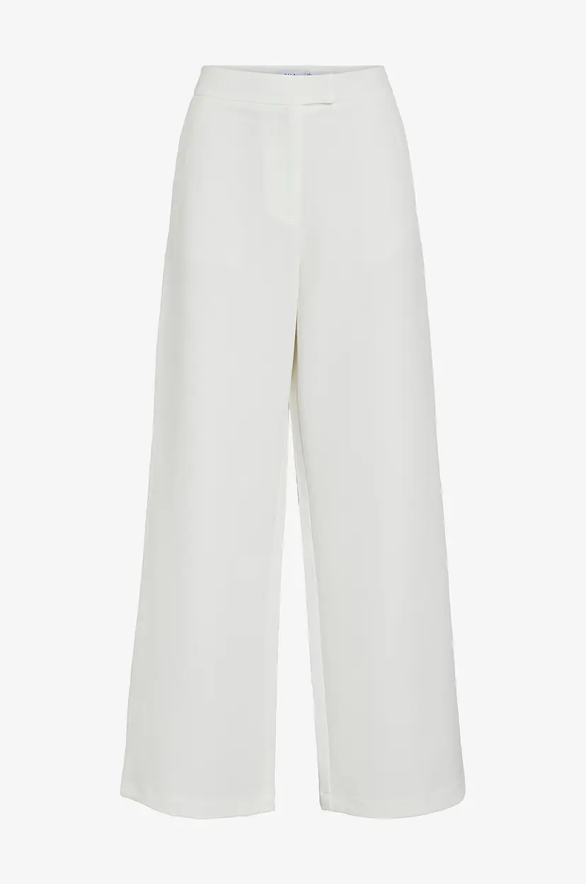 Vila Bukser viGery Winnie HW Wide Pants - Hvit