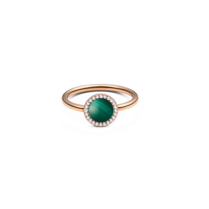 Daniel Wellington Rose Gold Ring Audrey Malachite | DW