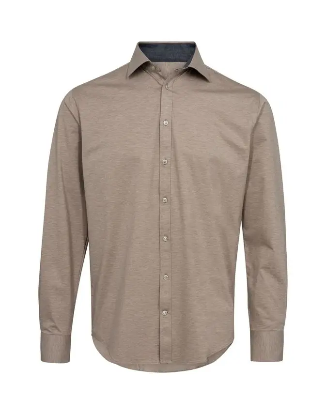 Gino Marcello Knitted l/s shirt modern fit