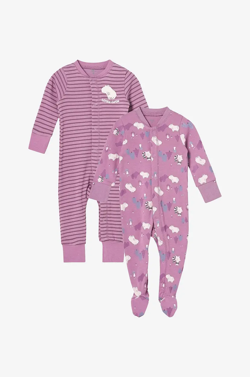 Ellos Collection Pyjamasoverall Everly 2-pakning - Lilla