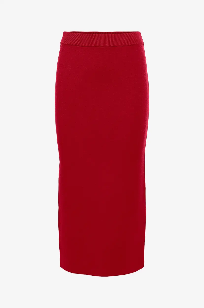 Object Collectors Item Skjørt objReynard HW Knit Skirt E AW Fair - Rød